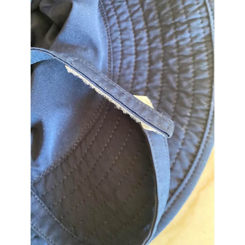 Coolibar Navy Baby Splashy Bucket Hat 12-24M 84% Polyester 16% Spandex Lightweig